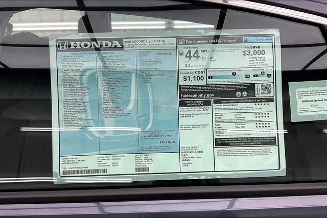 2026 Honda Accord Hybrid Touring
