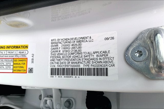2026 Honda Accord Hybrid Touring InStock