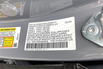 2025 Honda Accord Hybrid Touring