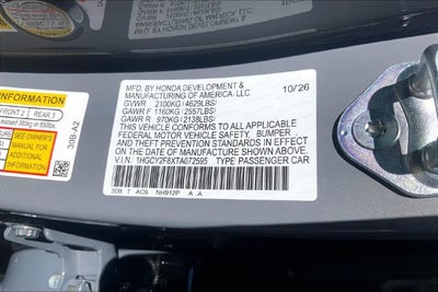 2026 Honda Accord Hybrid Touring InStock