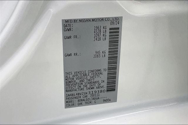 2025 Nissan Altima 2.5 S