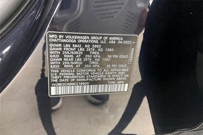 2022 Volkswagen Atlas Cross Sport 3.6L V6 SEL