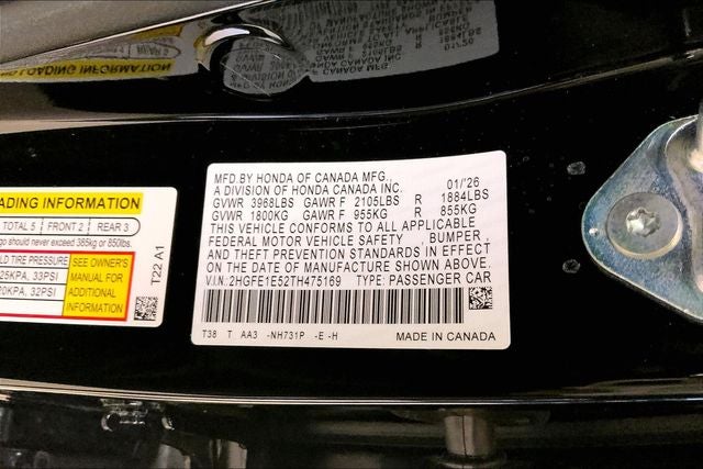 2026 Honda Civic Si Manual