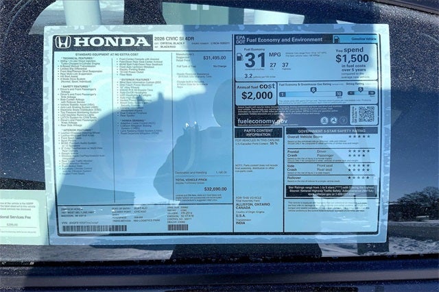 2026 Honda Civic Si Base