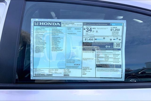 2026 Honda Civic Sport