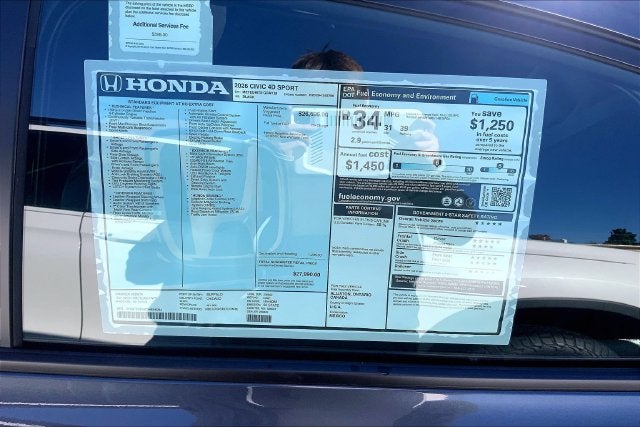 2026 Honda Civic Sport InStock