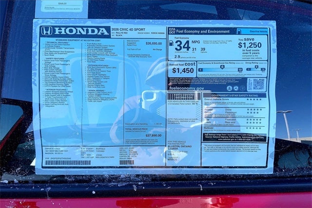 2026 Honda Civic Sport