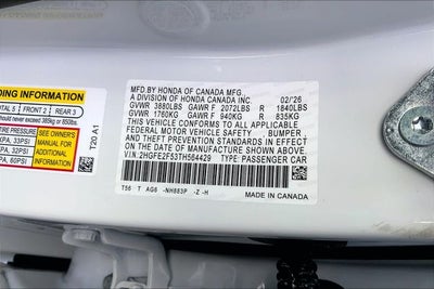 2026 Honda Civic Sport