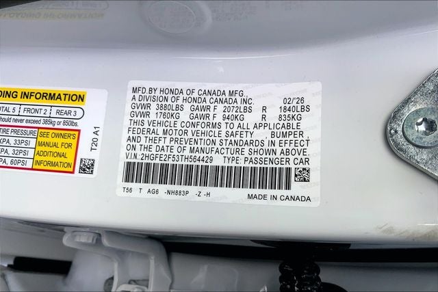 2026 Honda Civic Sport