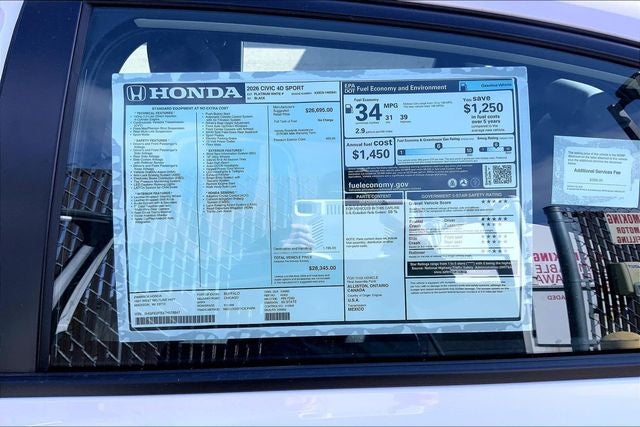 2026 Honda Civic Sport