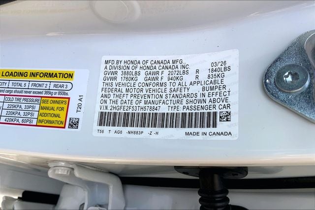 2026 Honda Civic Sport