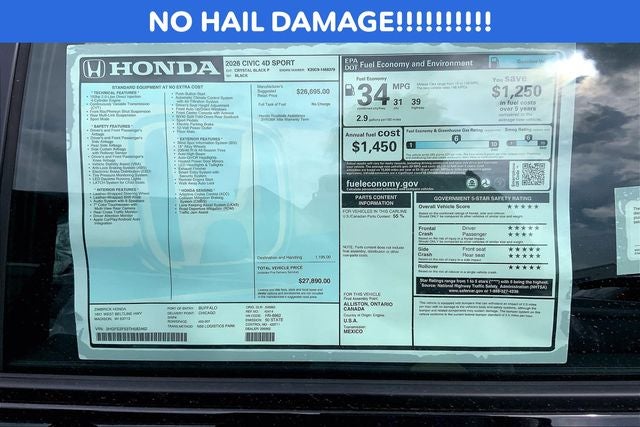 2026 Honda Civic Sport