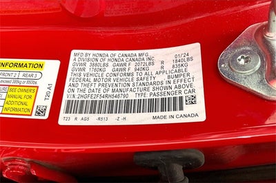 2024 Honda Civic Sport