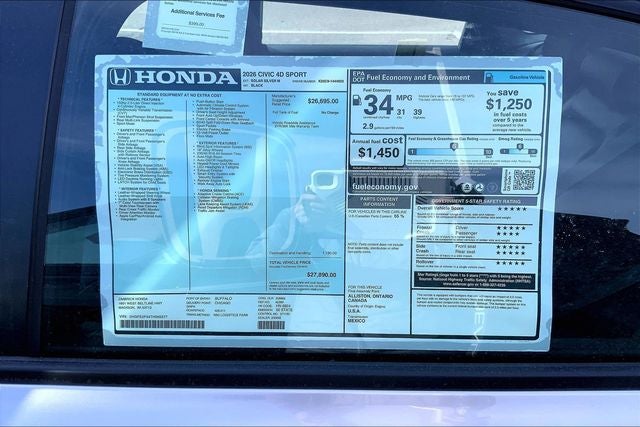 2026 Honda Civic Sport