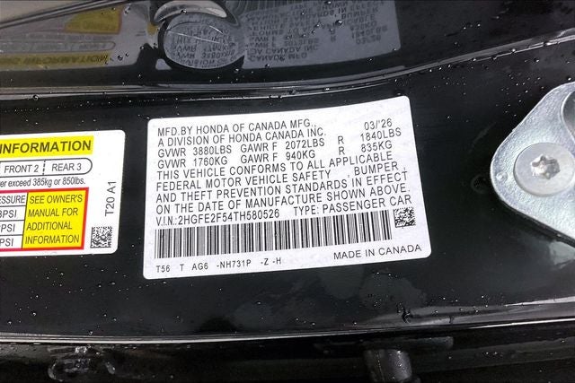 2026 Honda Civic Sport