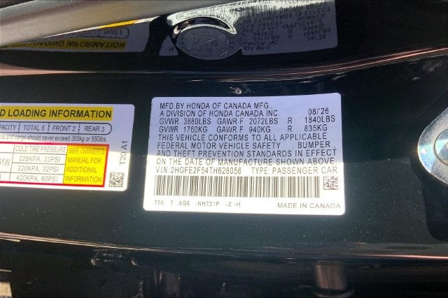 2026 Honda Civic Sport InStock