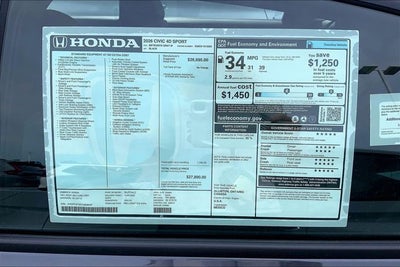 2026 Honda Civic Sport