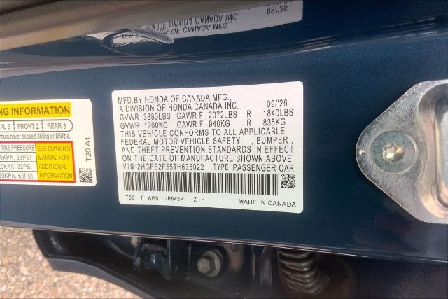 2026 Honda Civic Sport InStock