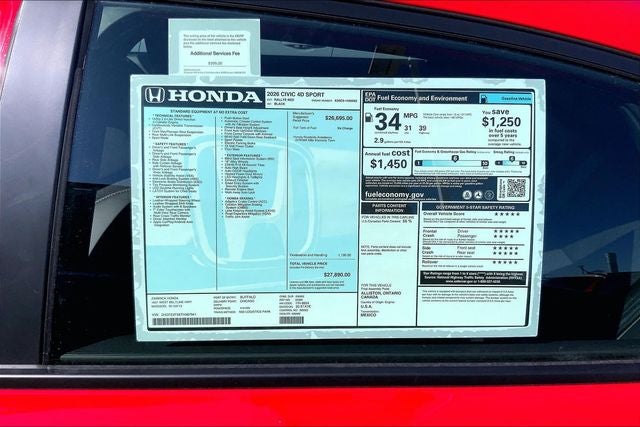 2026 Honda Civic Sport