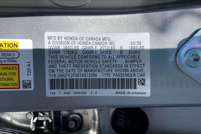 2026 Honda Civic Sport