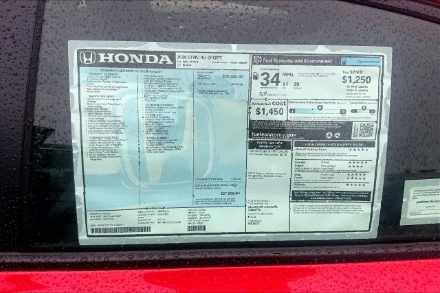2026 Honda Civic Sport InStock