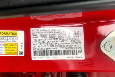 2026 Honda Civic Sport InStock
