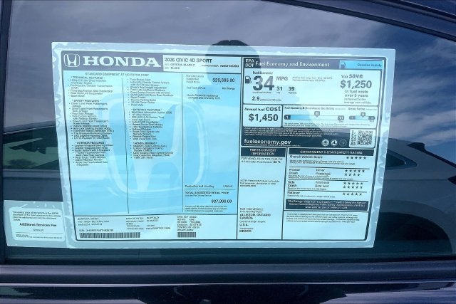 2026 Honda Civic Sport InStock