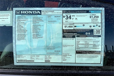 2026 Honda Civic Sport