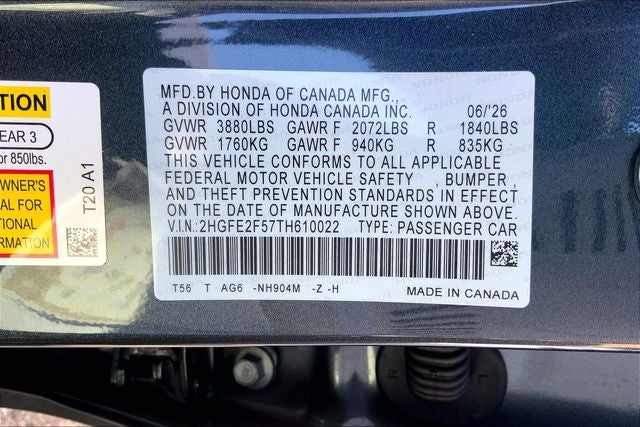 2026 Honda Civic Sport