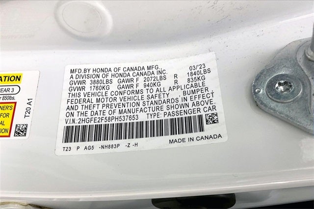 2023 Honda Civic Sport