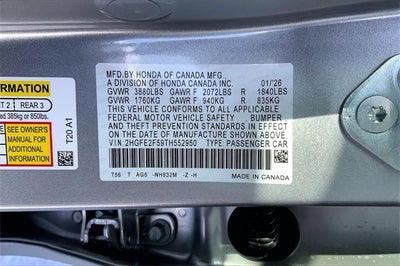 2026 Honda Civic Sport