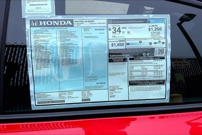 2026 Honda Civic Sport