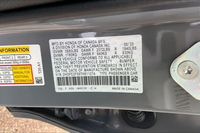 2026 Honda Civic Sport