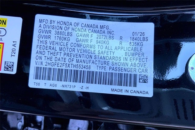 2026 Honda Civic Sport