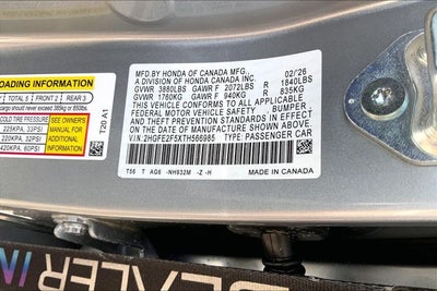 2026 Honda Civic Sport