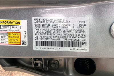2026 Honda Civic Sport