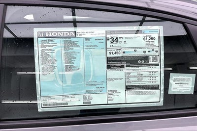 2026 Honda Civic Sport InStock