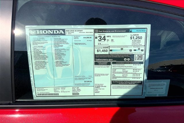 2026 Honda Civic Sport InStock