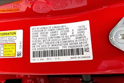 2027 Honda Civic Sport InStock