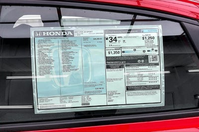 2027 Honda Civic Sport InStock