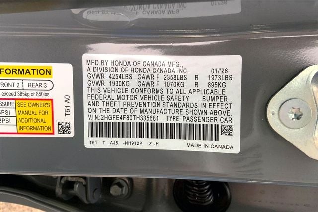 2026 Honda Civic Hybrid Sport Touring