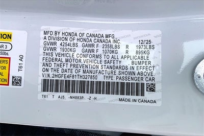 2026 Honda Civic Hybrid Sport Touring