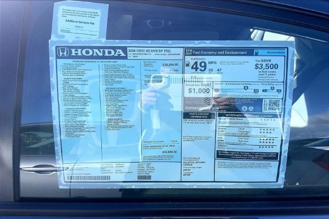 2026 Honda Civic Hybrid Sport Touring InStock