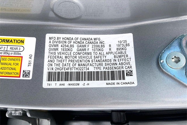 2026 Honda Civic Hybrid Sport