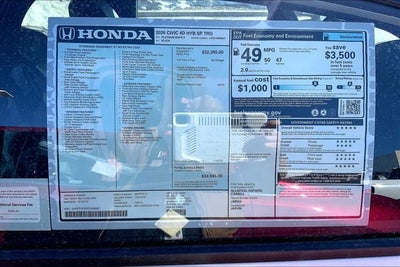 2026 Honda Civic Hybrid Sport Touring