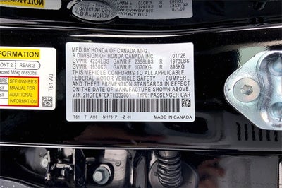 2026 Honda Civic Hybrid Sport