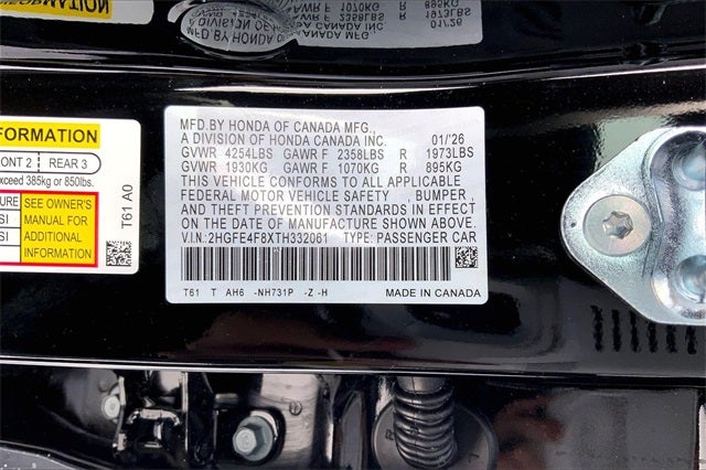 2026 Honda Civic Hybrid Sport