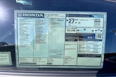 2027 Honda HR-V Sport InStock