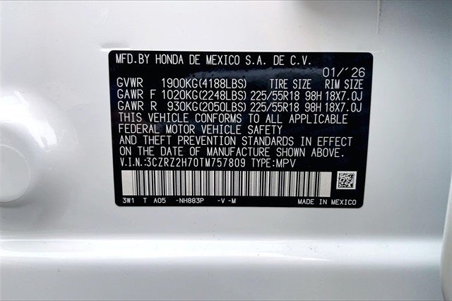2026 Honda HR-V EX-L