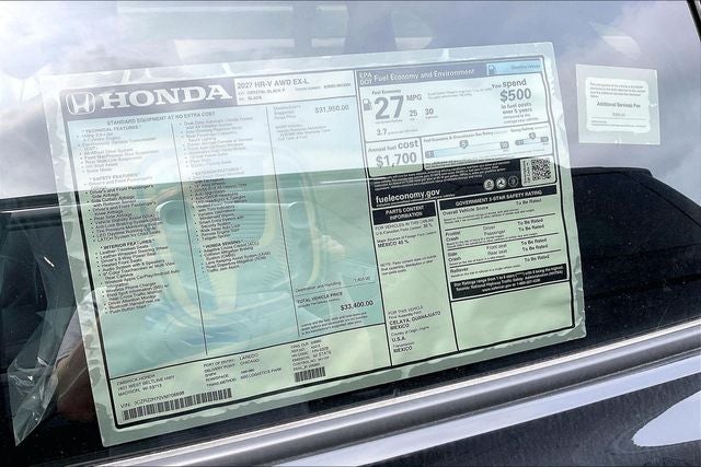 2027 Honda HR-V EX-L InStock